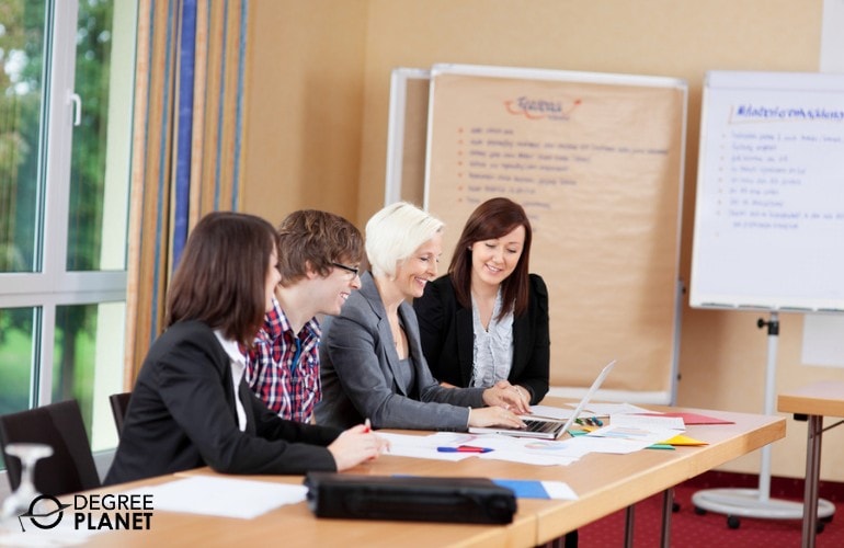 Educational Administrators meeting in board room